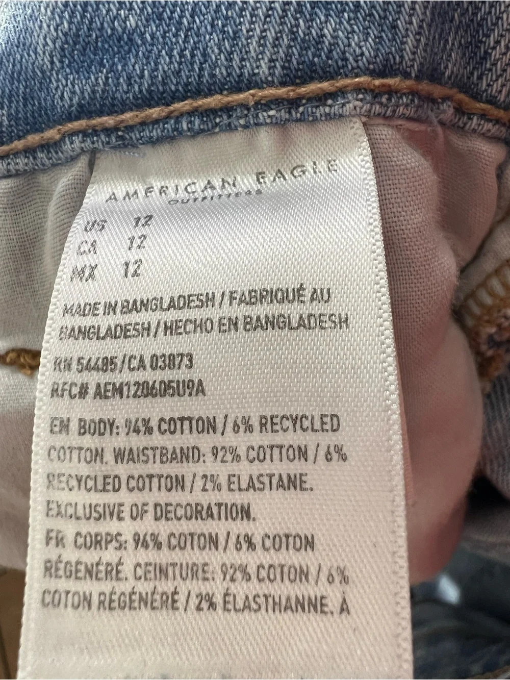 American Eagle Outfitters Light Blue baggy mom short size 12